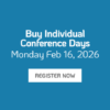 buy individual conference days feb 16 snow and sedation