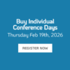 buy individual conference days feb 19 snow and sedation